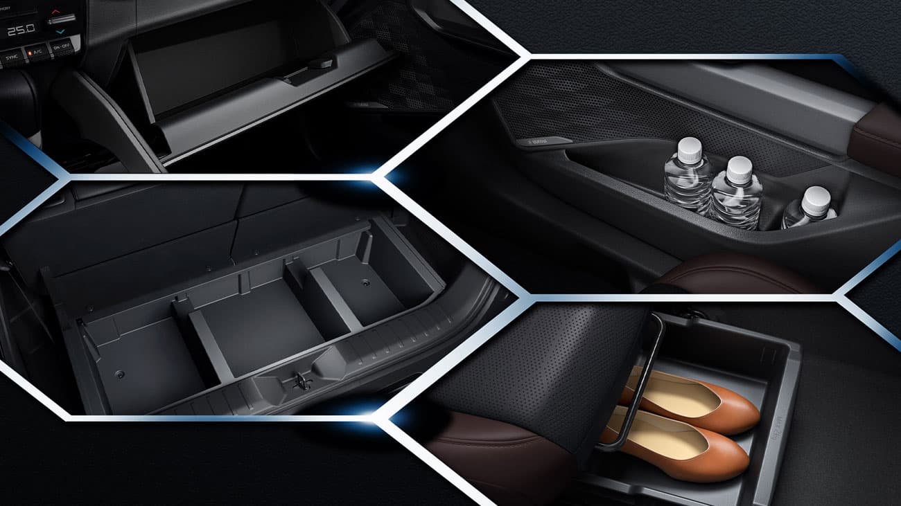 25 chỗ chứa đồ tiện nghi