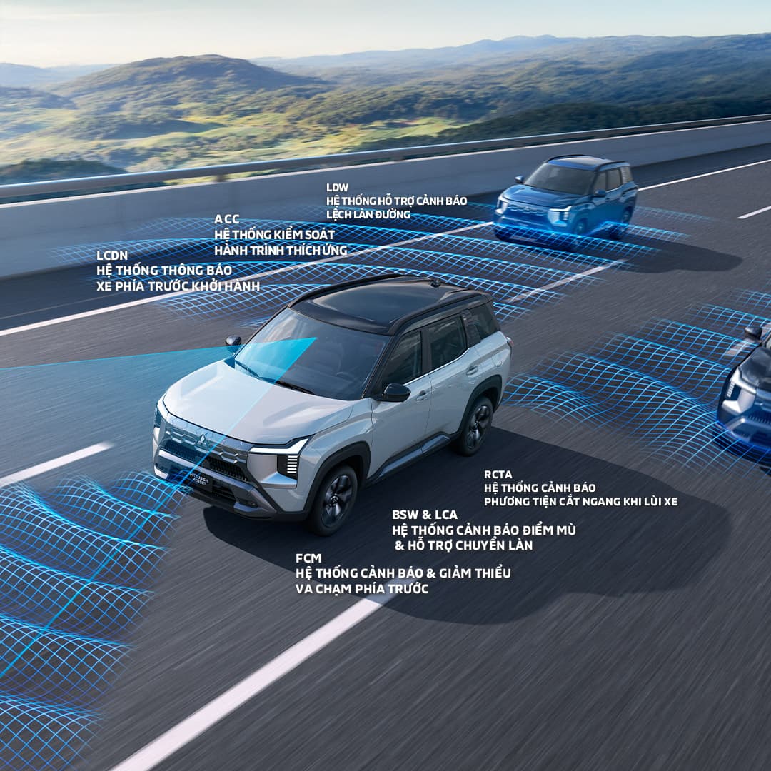 Diamond Sense\nHệ thống an toàn chủ động thông minh đa chức năng, hỗ trợ người lái trên mọi hành trình.